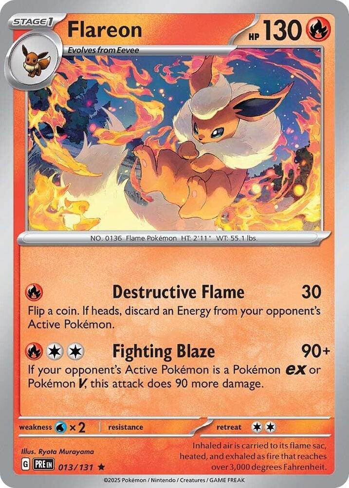 Flareon (013/131) [Scarlet & Violet: Prismatic Evolutions] | Fandemonia Ltd