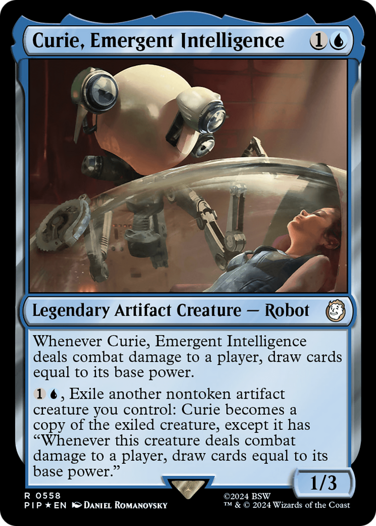 Curie, Emergent Intelligence (Surge Foil) [Fallout] | Fandemonia Ltd