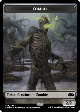 Zombie // Cat (008) Double-Sided Token [Dominaria Remastered Tokens] | Fandemonia Ltd