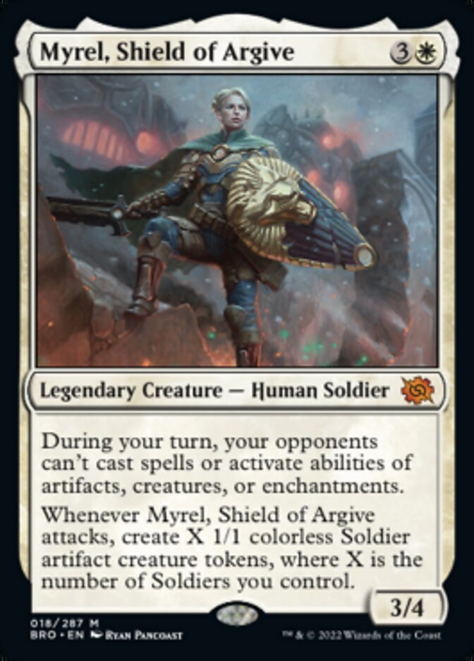 Myrel, Shield of Argive (Promo Pack) [The Brothers' War Promos] | Fandemonia Ltd