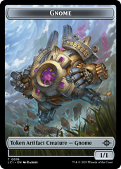 Gnome // Gnome Soldier Double-Sided Token [The Lost Caverns of Ixalan Tokens] | Fandemonia Ltd