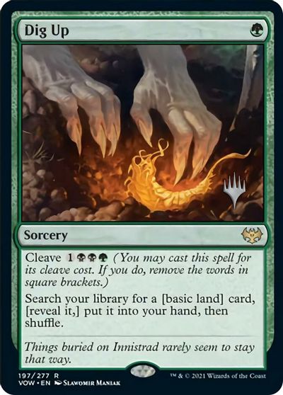 Dig Up (Promo Pack) [Innistrad: Crimson Vow Promos] | Fandemonia Ltd