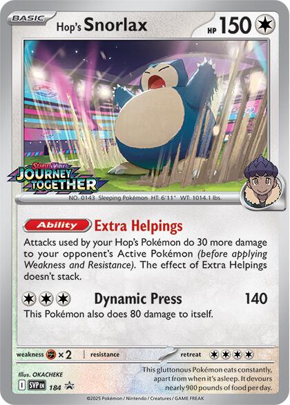 Hop's Snorlax (184) [Scarlet & Violet: Black Star Promos] | Fandemonia Ltd