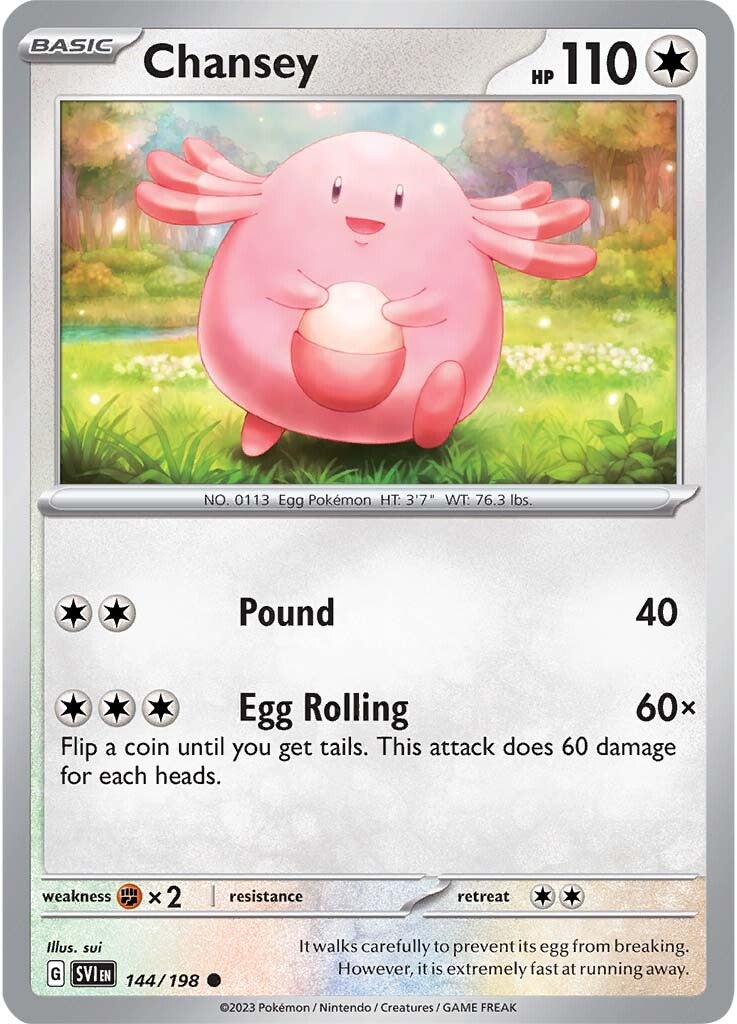 Chansey (144/198) [Scarlet & Violet: Base Set] | Fandemonia Ltd