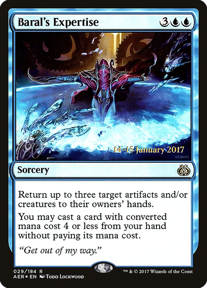 Baral's Expertise [Aether Revolt Prerelease Promos] | Fandemonia Ltd