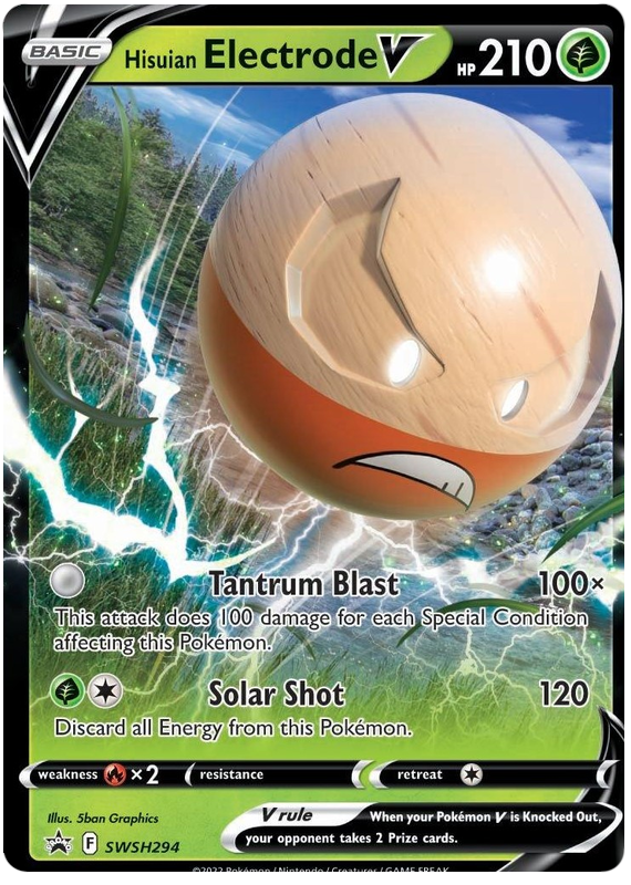 Hisuian Electrode V (SWSH294) (Jumbo Card) [Sword & Shield: Black Star Promos] | Fandemonia Ltd