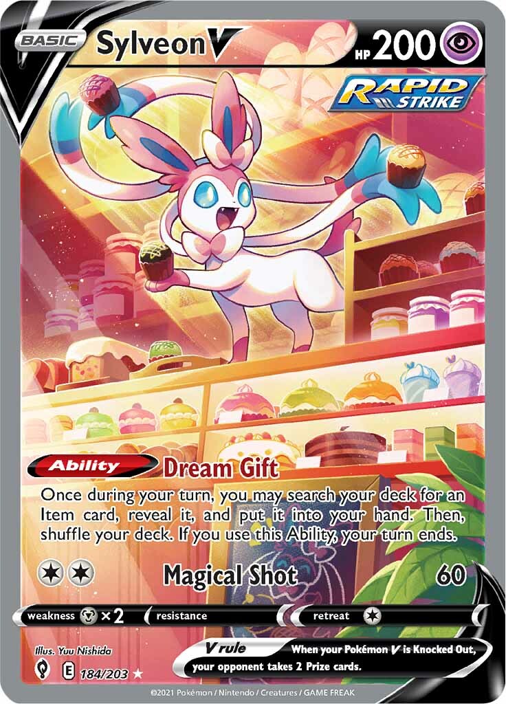 Sylveon V (184/203) [Sword & Shield: Evolving Skies] | Fandemonia Ltd