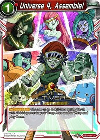 Universe 4, Assemble! (Divine Multiverse Draft Tournament) (DB2-031) [Tournament Promotion Cards] | Fandemonia Ltd