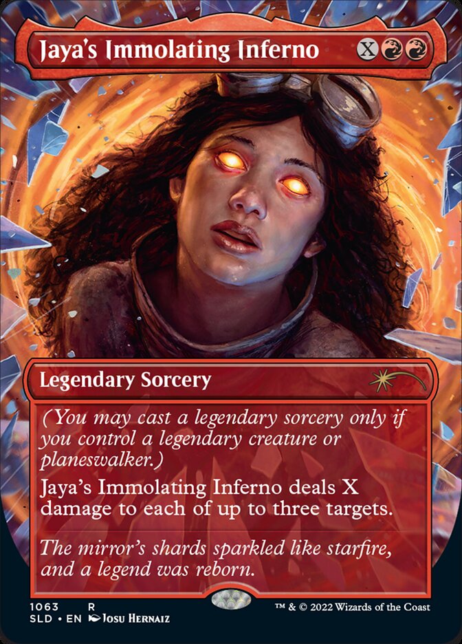 Jaya's Immolating Inferno (Borderless) [Secret Lair Drop Series] | Fandemonia Ltd