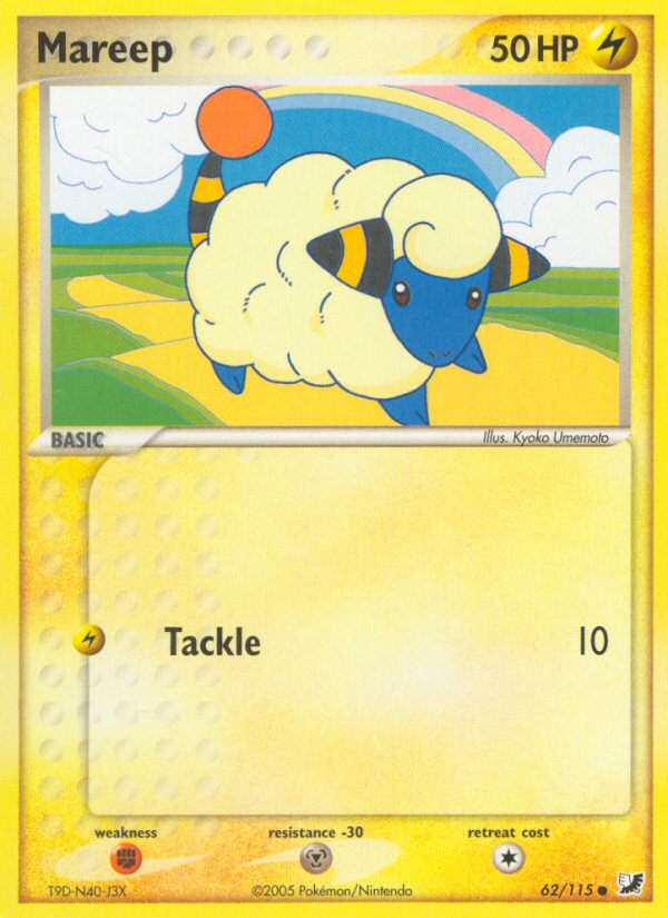 Mareep (62/115) [EX: Unseen Forces] | Fandemonia Ltd