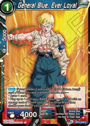 General Blue, Ever Loyal (BT17-040) [Ultimate Squad] | Fandemonia Ltd