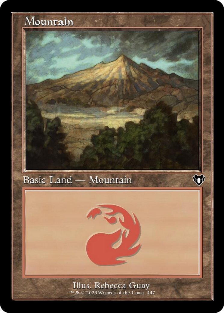 Mountain (447) (Retro) [Commander Masters] | Fandemonia Ltd