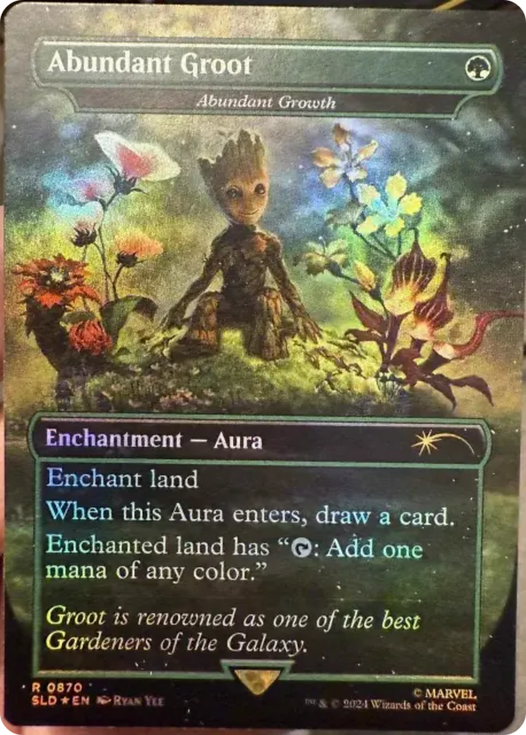 Abundant Groot - Abundant Growth (Rainbow Foil) [Secret Lair Drop Series] | Fandemonia Ltd