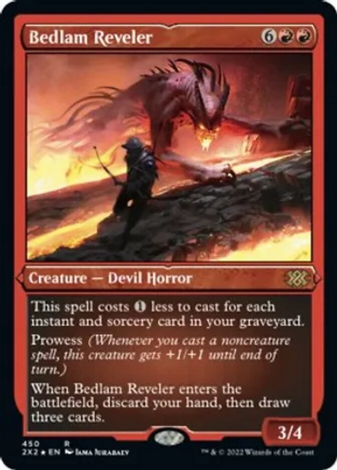 Bedlam Reveler (Foil Etched) [Double Masters 2022] | Fandemonia Ltd