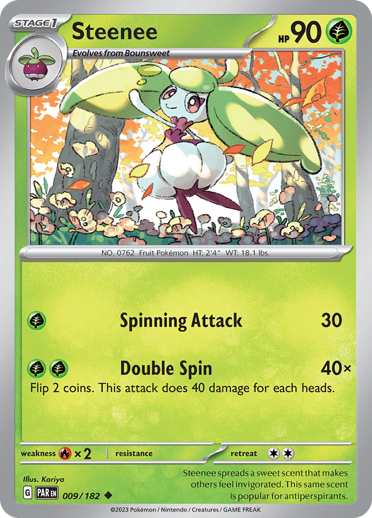 Steenee (009/182) [Scarlet & Violet: Paradox Rift] | Fandemonia Ltd