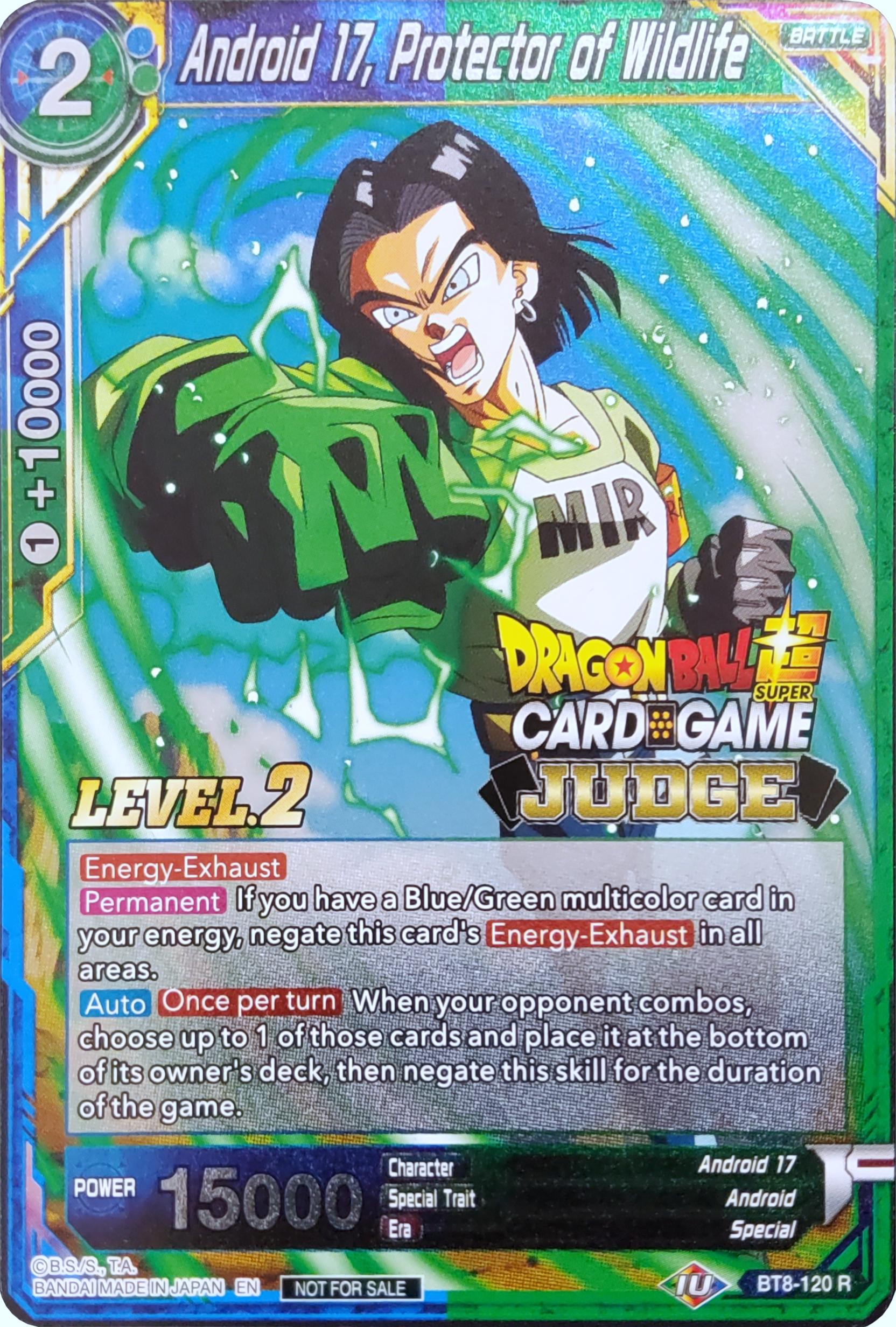 Android 17, Protector of Wildlife (Level 2) (BT8-120) [Judge Promotion Cards] | Fandemonia Ltd