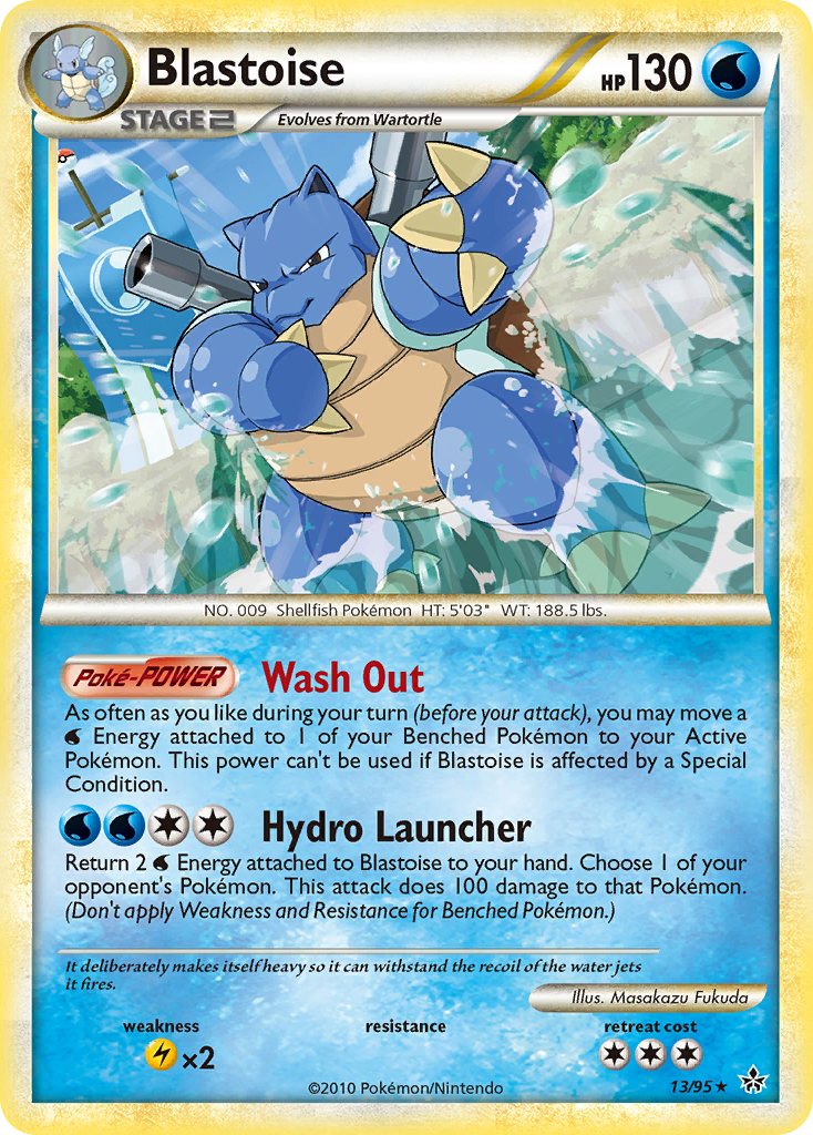 Blastoise (13/95) [HeartGold & SoulSilver: Unleashed] | Fandemonia Ltd