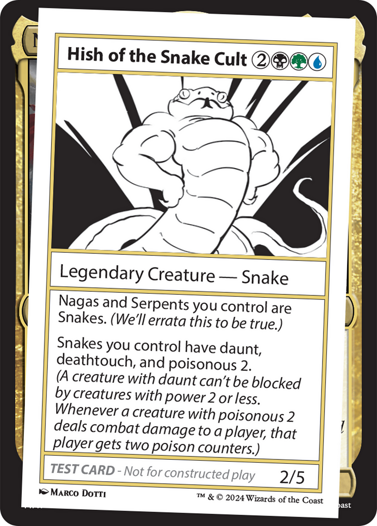 Hish of the Snake Cult [Mystery Booster 2 Playtest Cards] | Fandemonia Ltd