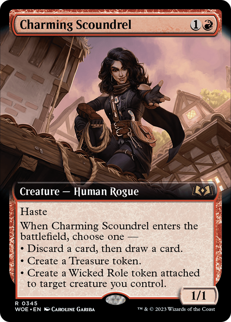 Charming Scoundrel (Extended Art) [Wilds of Eldraine] | Fandemonia Ltd