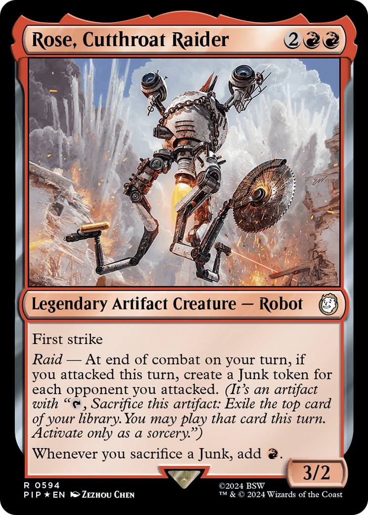 Rose, Cutthroat Raider (Surge Foil) [Fallout] | Fandemonia Ltd