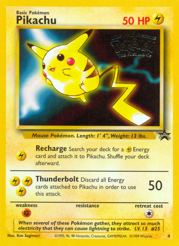 Pikachu (4) [Wizards of the Coast: Black Star Promos] | Fandemonia Ltd