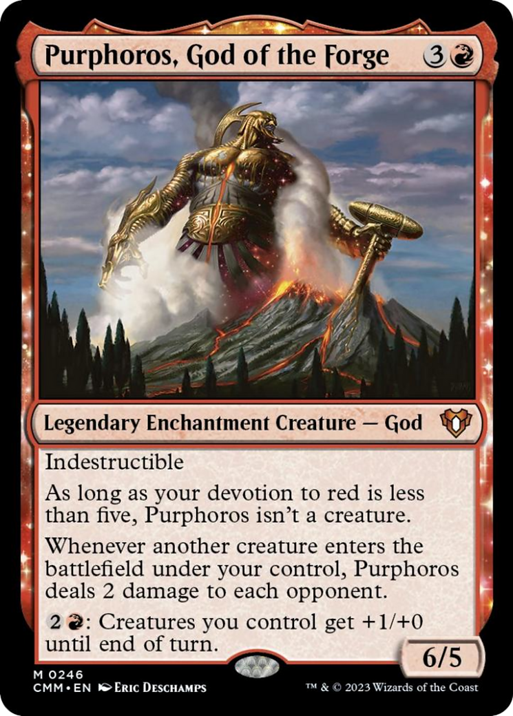 Purphoros, God of the Forge [Commander Masters] | Fandemonia Ltd