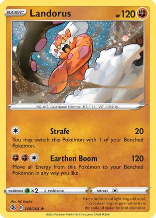 Landorus (148/264) (Cosmos Holo) [Sword & Shield: Fusion Strike] | Fandemonia Ltd