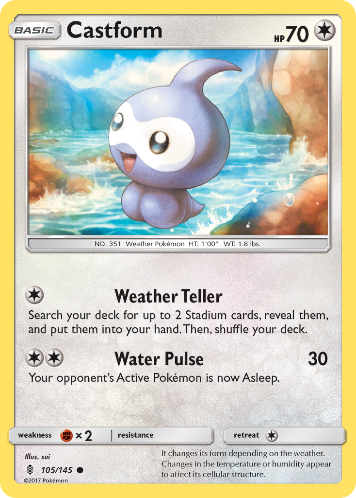 Castform (105/145) [Sun & Moon: Guardians Rising] | Fandemonia Ltd