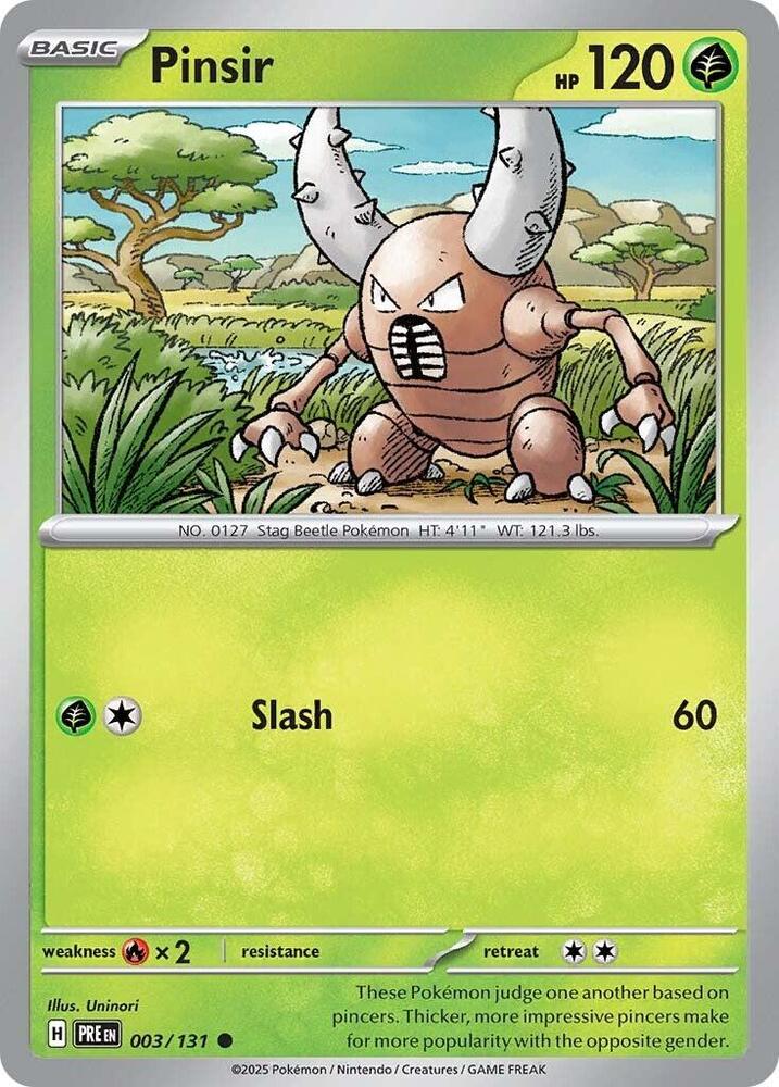 Pinsir (003/131) [Scarlet & Violet: Prismatic Evolutions] | Fandemonia Ltd