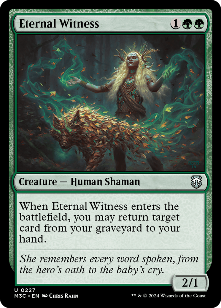 Eternal Witness (Ripple Foil) [Modern Horizons 3 Commander] | Fandemonia Ltd