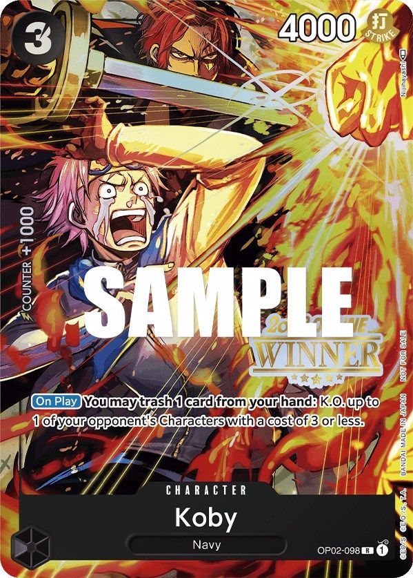 Koby (Online Regional 2023) [Winner] [One Piece Promotion Cards] | Fandemonia Ltd