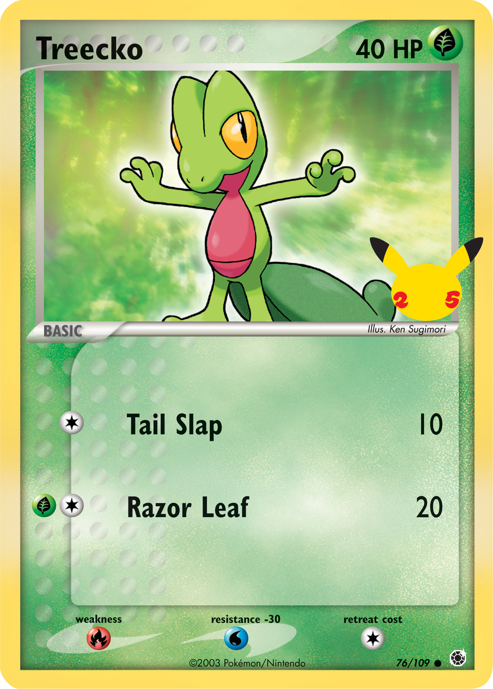 Treecko (76/109) (Jumbo Card) [First Partner Pack] | Fandemonia Ltd