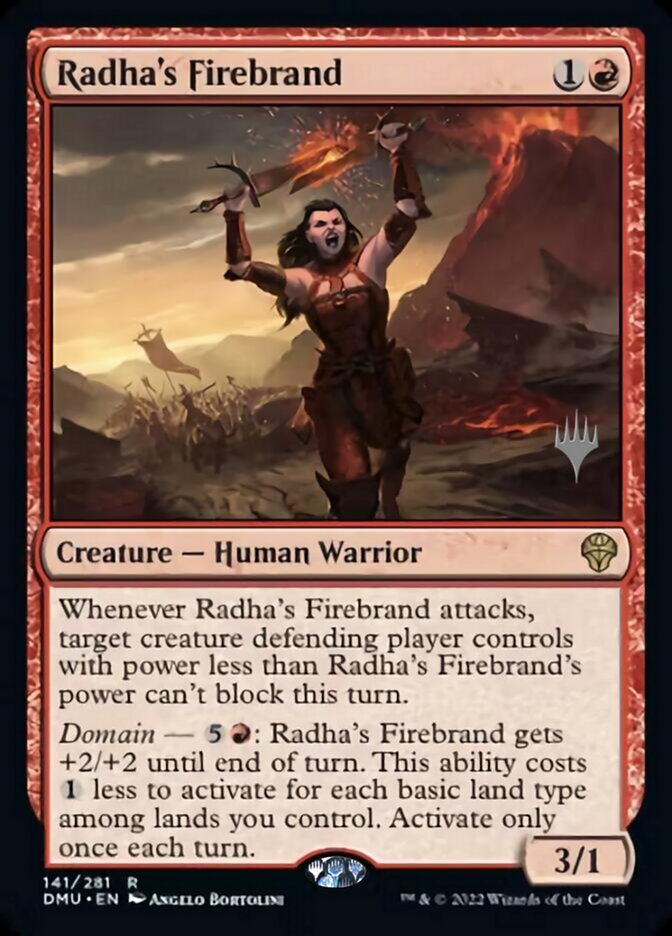 Radha's Firebrand (Promo Pack) [Dominaria United Promos] | Fandemonia Ltd