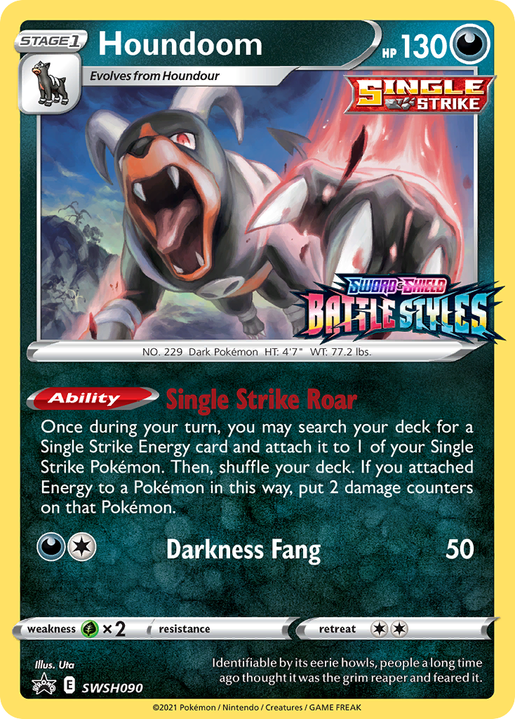 Houndoom (SWSH090) (Prerelease Promo) [Sword & Shield: Black Star Promos] | Fandemonia Ltd