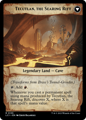 Brass's Tunnel-Grinder // Tecutlan, the Searing Rift [The Lost Caverns of Ixalan Prerelease Cards] | Fandemonia Ltd