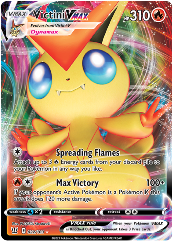 Victini VMAX (022/163) [Sword & Shield: Battle Styles] | Fandemonia Ltd