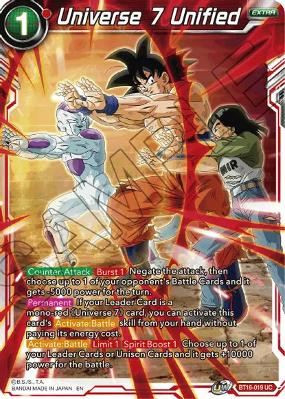 Universe 7 Unified (BT16-019) [Realm of the Gods] | Fandemonia Ltd