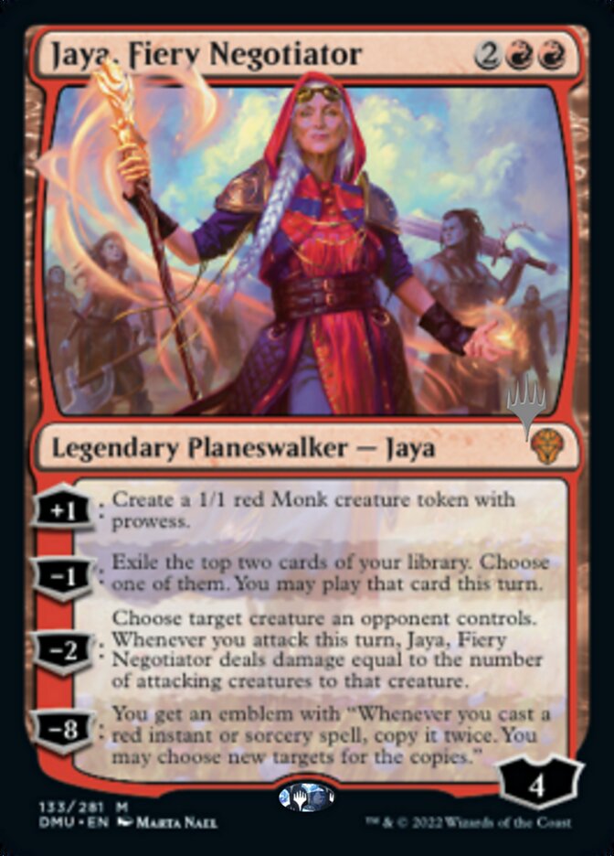 Jaya, Fiery Negotiator (Promo Pack) [Dominaria United Promos] | Fandemonia Ltd