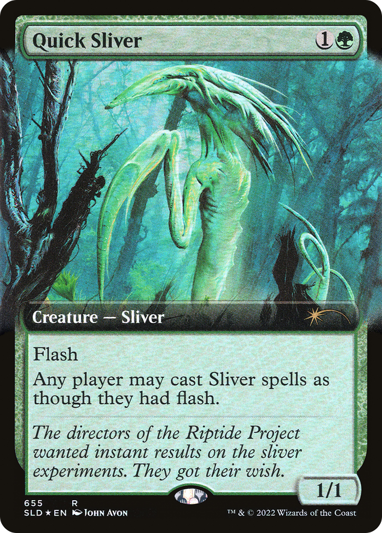 Quick Sliver (Extended Art) [Secret Lair Drop Promos] | Fandemonia Ltd