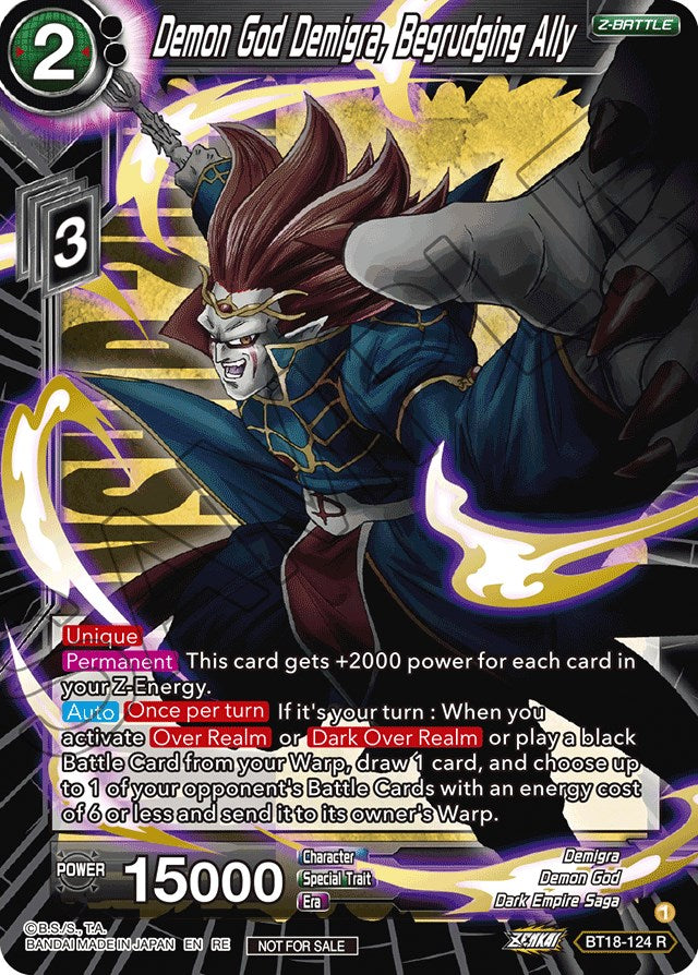 Demon God Demigra, Begrudging Ally (Championship 2022) (BT18-124) [Promotion Cards] | Fandemonia Ltd