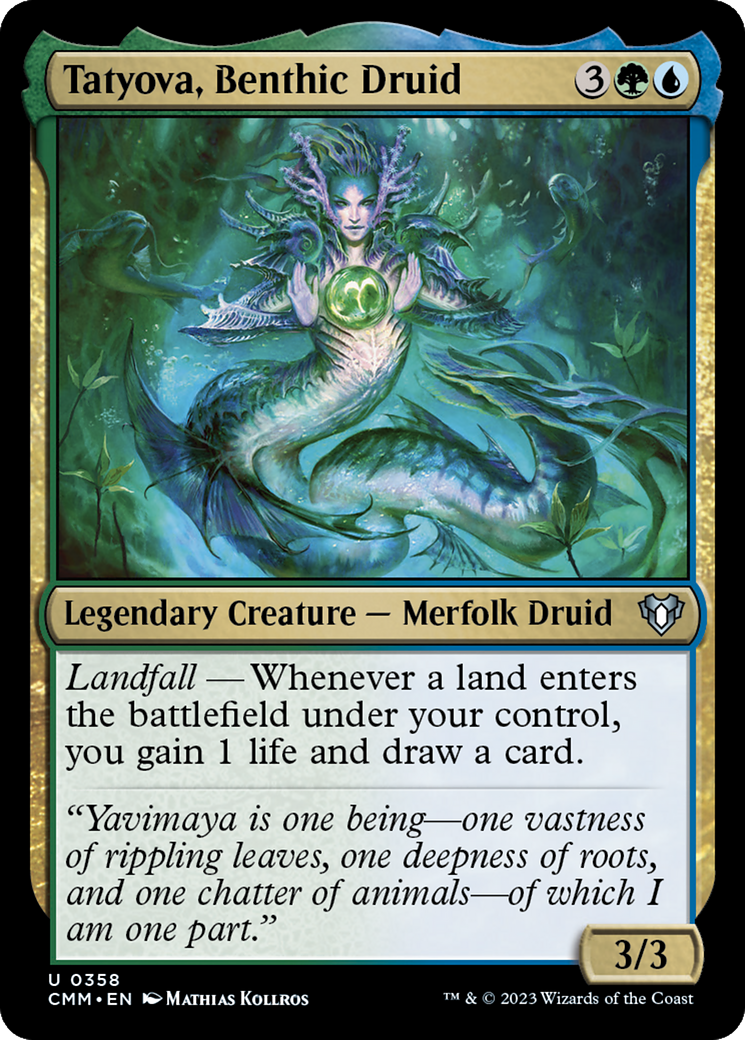 Tatyova, Benthic Druid [Commander Masters] | Fandemonia Ltd