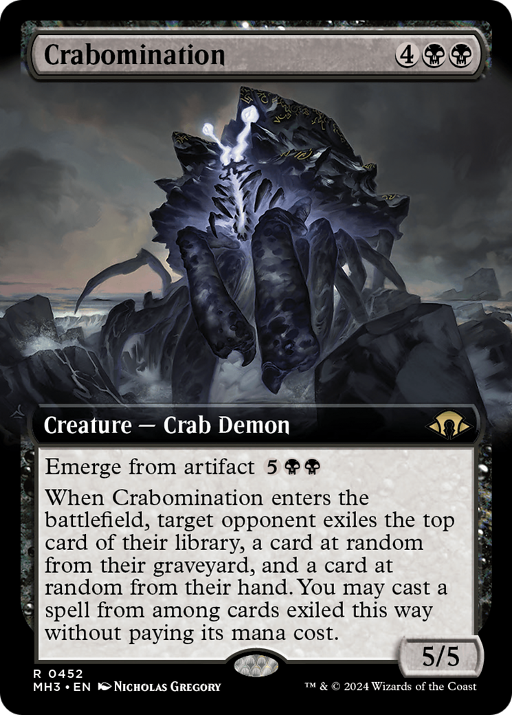 Crabomination (Extended Art) [Modern Horizons 3] | Fandemonia Ltd