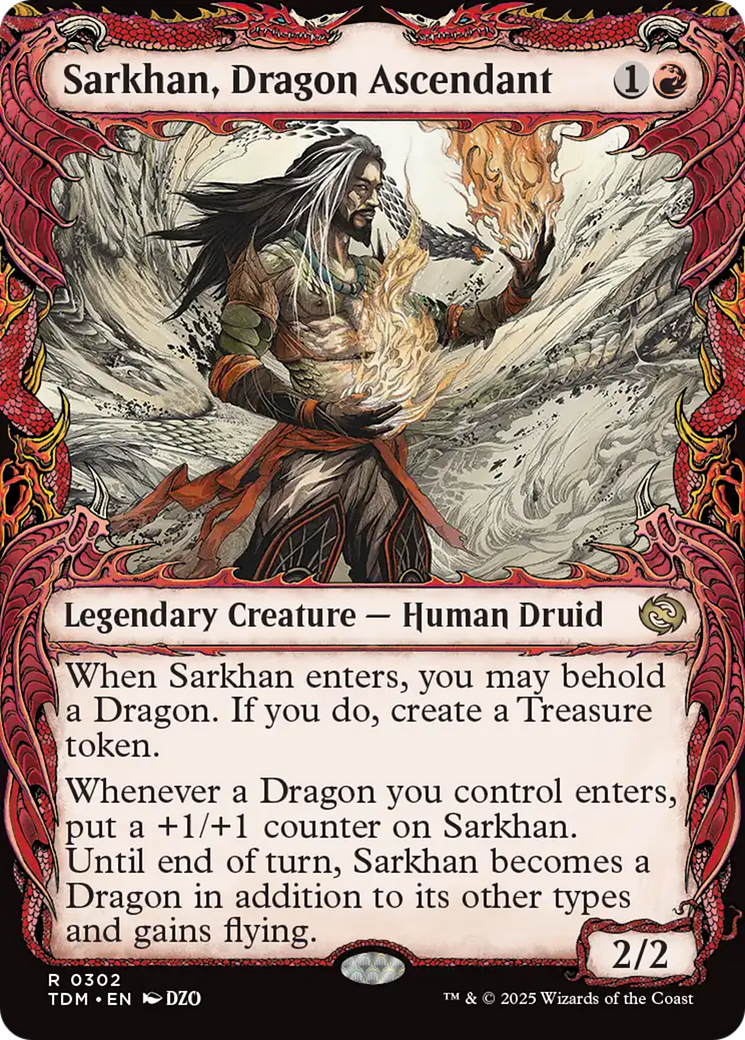 Sarkhan, Dragon Ascendant (0302) (Showcase) [Tarkir: Dragonstorm] | Fandemonia Ltd