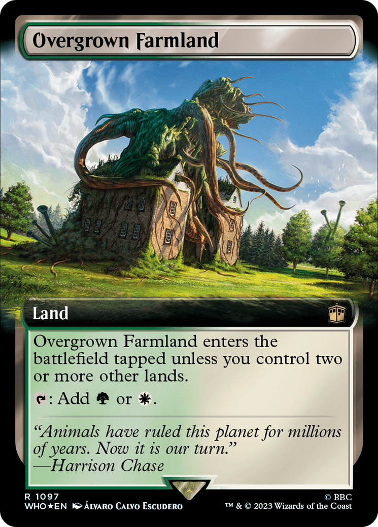 Overgrown Farmland (Extended Art) (Surge Foil) [Doctor Who] | Fandemonia Ltd