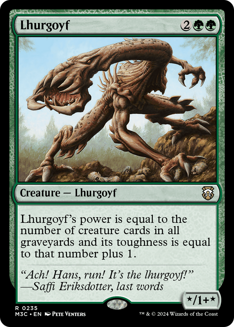 Lhurgoyf (Ripple Foil) [Modern Horizons 3 Commander] | Fandemonia Ltd