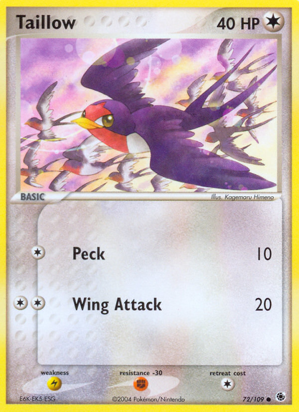 Taillow (72/109) [EX: Ruby & Sapphire] | Fandemonia Ltd