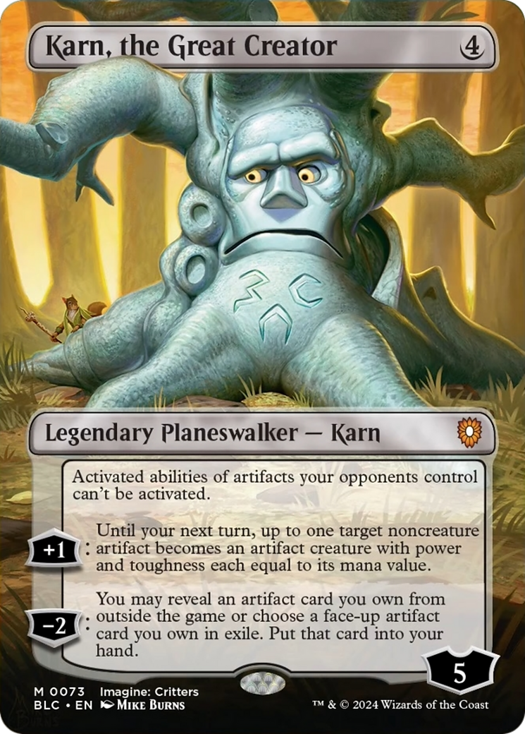 Karn, the Great Creator (Borderless) [Bloomburrow Commander] | Fandemonia Ltd