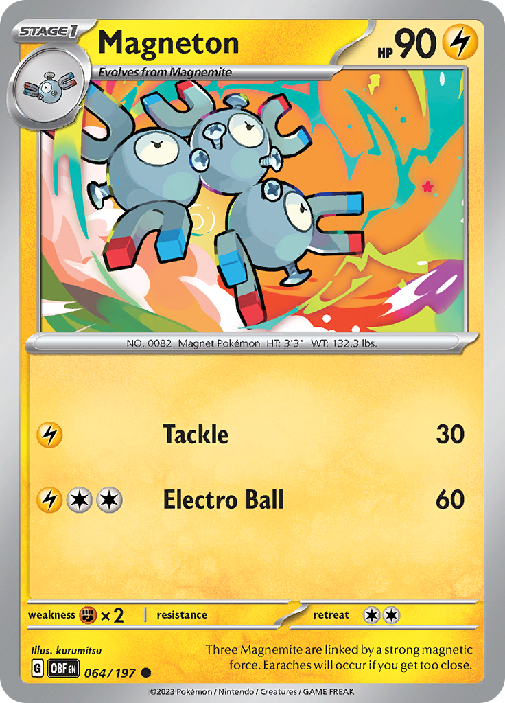 Magneton (064/197) [Scarlet & Violet: Obsidian Flames] | Fandemonia Ltd