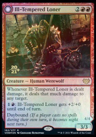 Ill-Tempered Loner // Howlpack Avenger [Innistrad: Crimson Vow Prerelease Promos] | Fandemonia Ltd