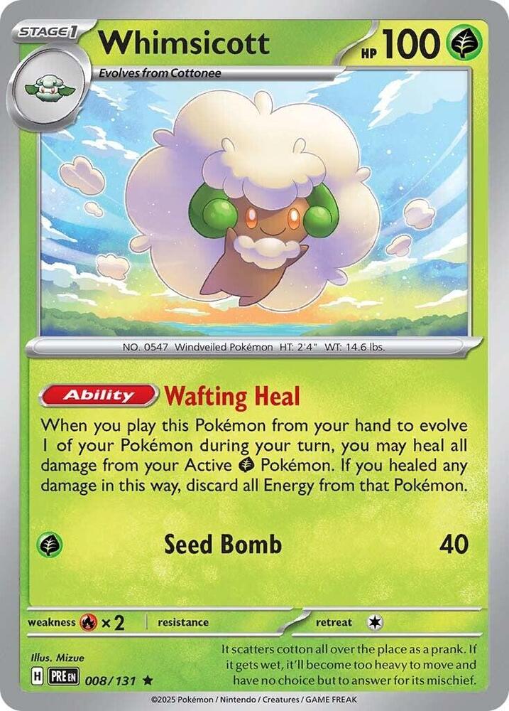 Whimsicott (008/131) [Scarlet & Violet: Prismatic Evolutions] | Fandemonia Ltd